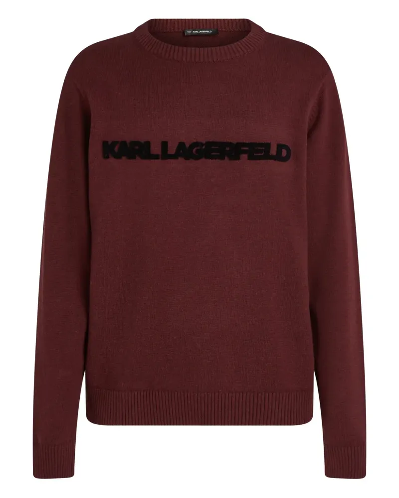 Karl Lagerfeld Pullover mit rundem Ausschnitt - Rot Rot