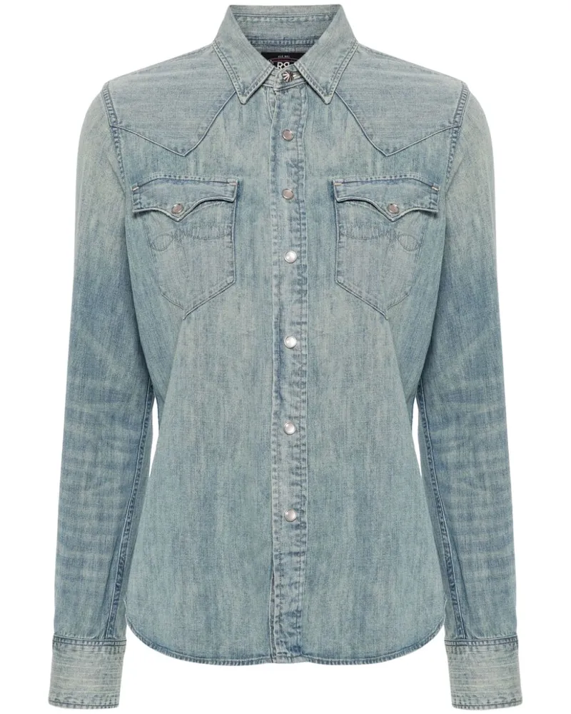 Ralph Lauren Jeanshemd im Western-Look - Blau Blau