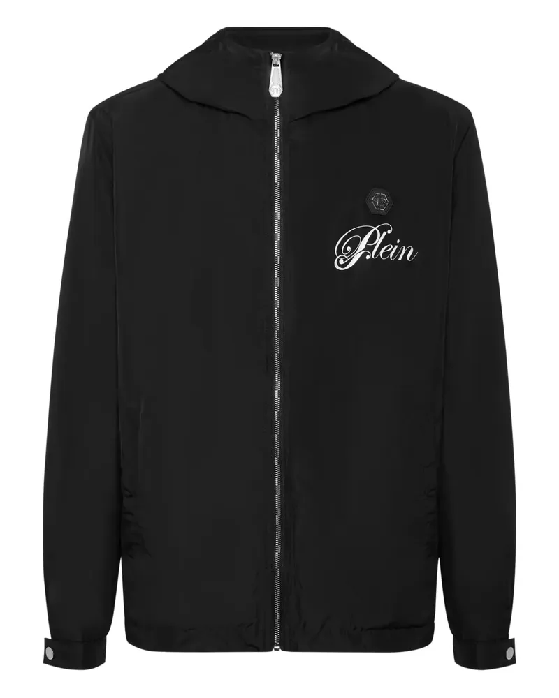 Philipp Plein Windbreaker mit Kapuze - Schwarz Schwarz