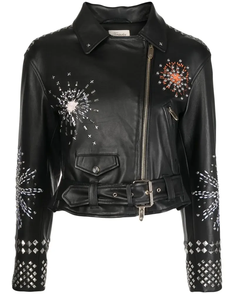Temperley London Bikerjacke mit Reißverschlüssen - Schwarz Schwarz