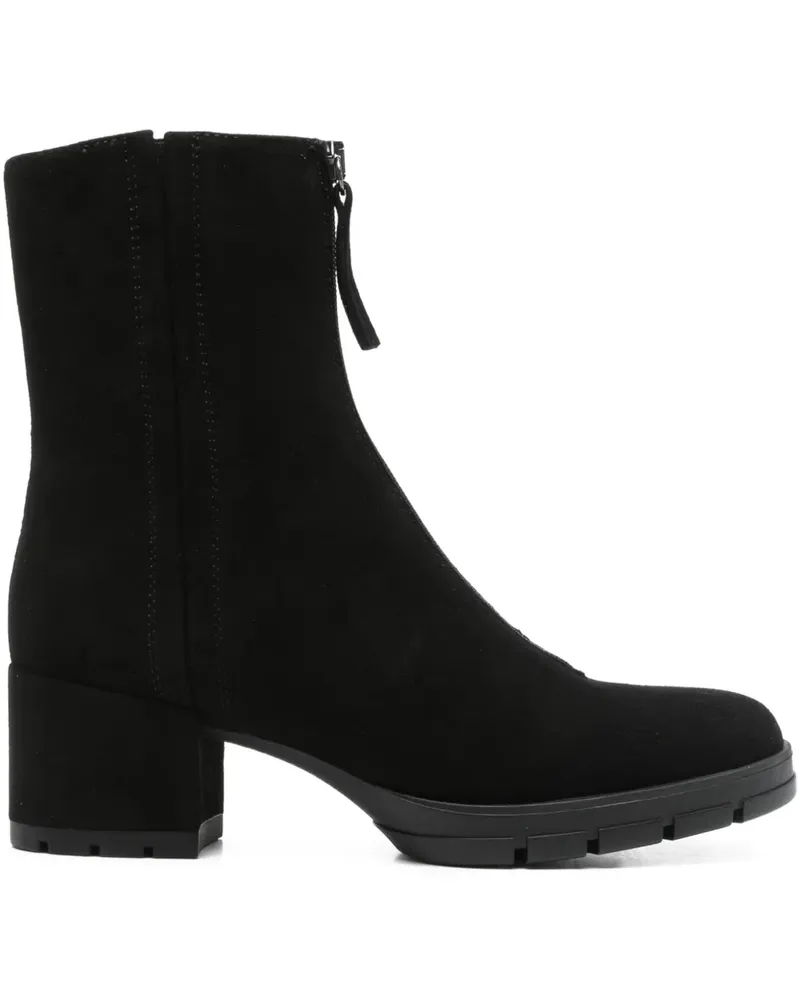 Unisa Stiefeletten mit Blockabsatz 50mm - Schwarz Schwarz