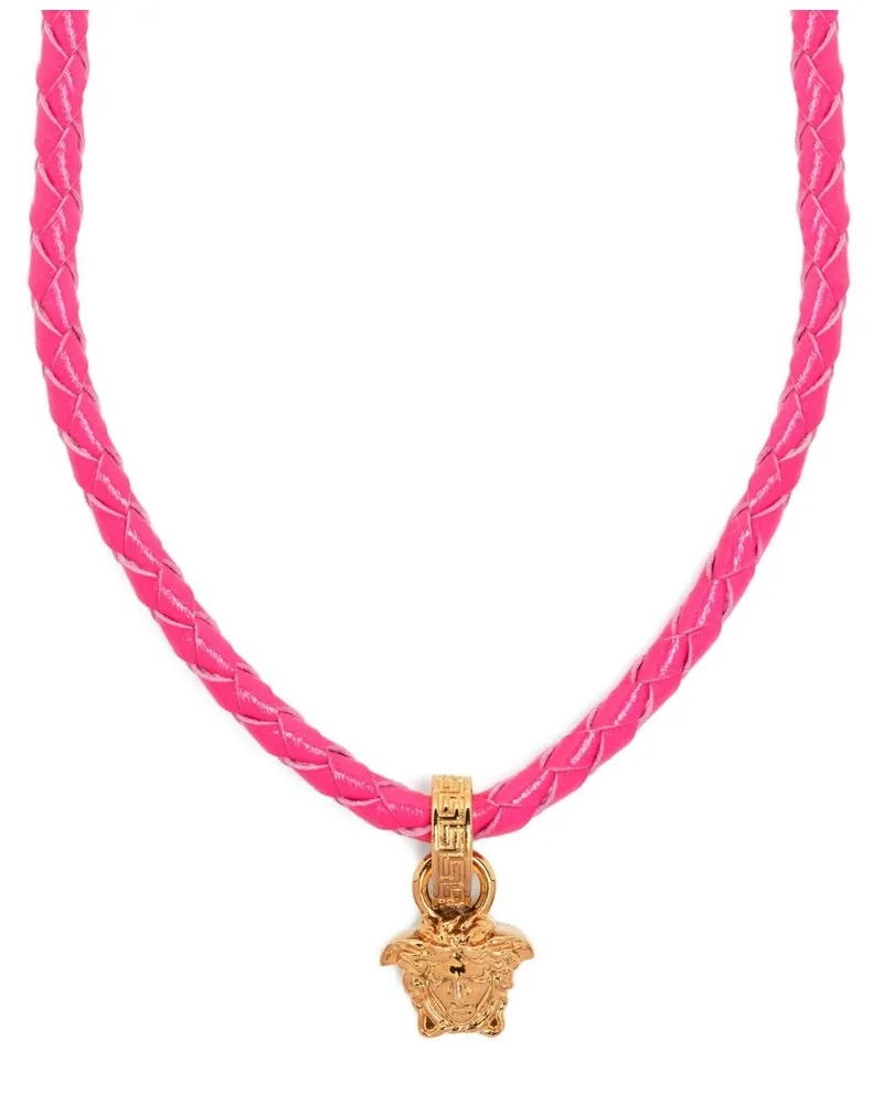 Versace Halskette mit Medusa-Anhänger - Rosa Rosa