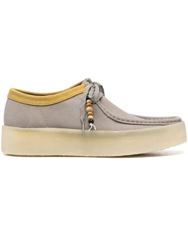 Clarks Derby-Schuhe aus Wildleder - Grau Grau
