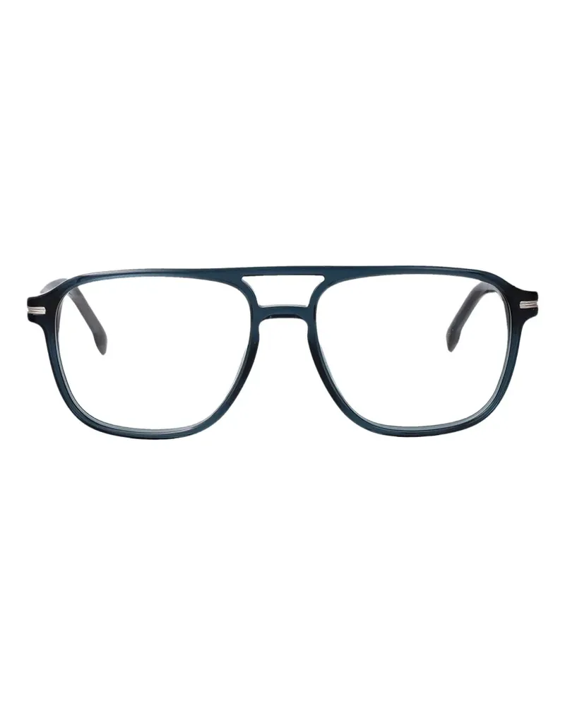 HUGO BOSS Pilotenbrille mit Doppelsteg - Blau Blau