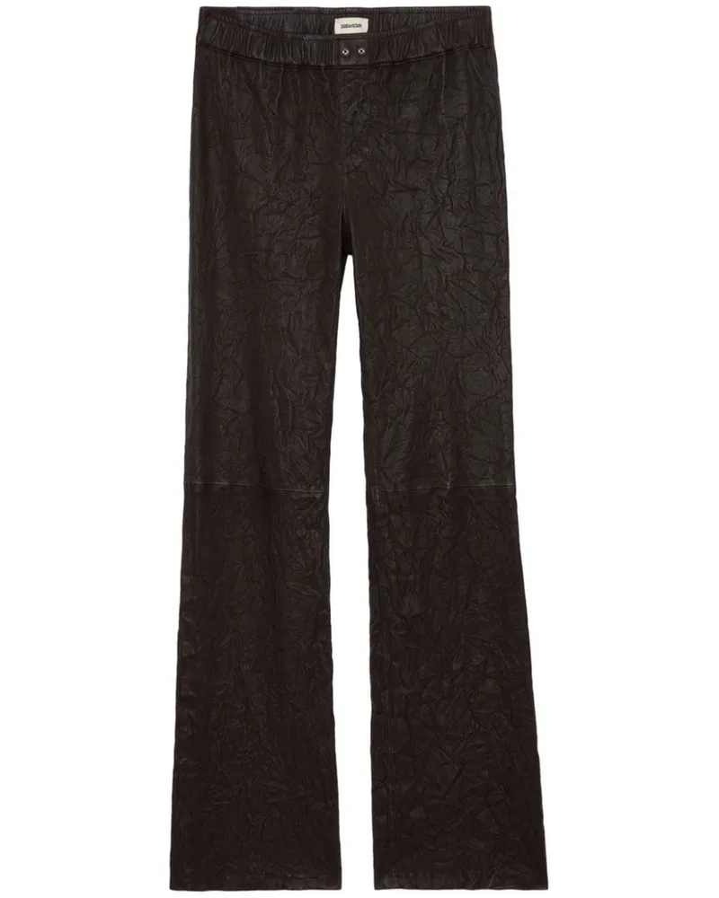 Zadig & Voltaire Pauline Hose aus Leder - Braun Braun