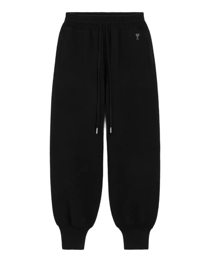 AMI Paris Jogginghose aus Wolle - Schwarz Schwarz