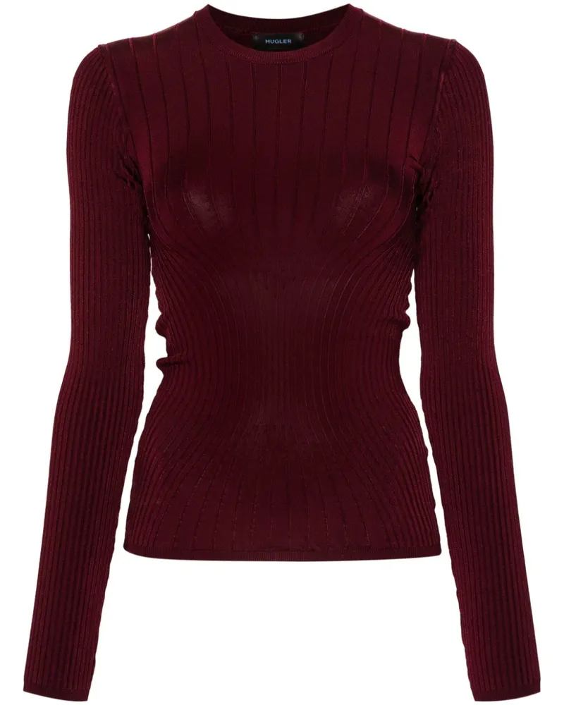 Thierry Mugler Gestricktes Oberteil - Rot Rot