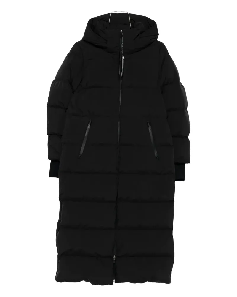 Herno Gefütterter Kapuzenmantel - Schwarz Schwarz