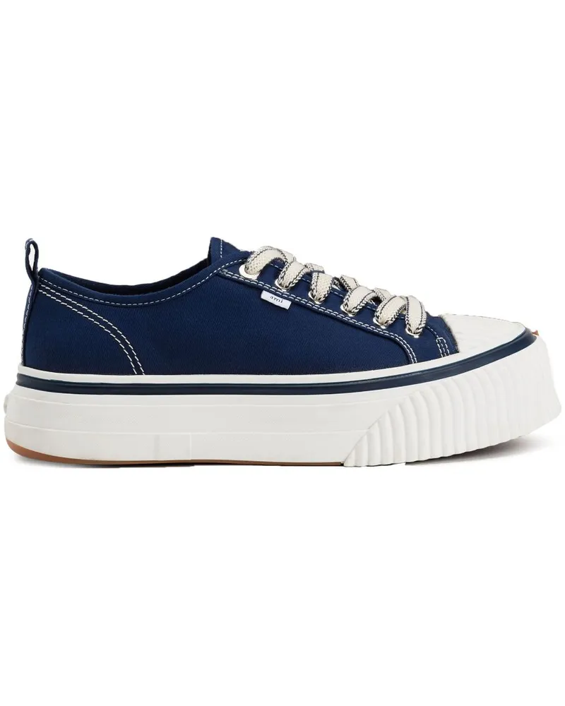 AMI Paris Sneakers mit Plateau - Blau Blau