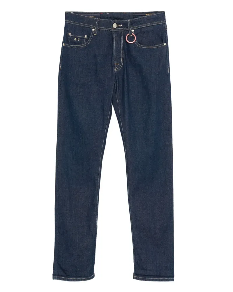 Tramarossa Five-Pocket-Jeans mit Ringdetail - Blau Blau
