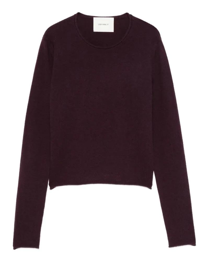Lisa Yang long-sleeve cropped sweater - Braun Braun