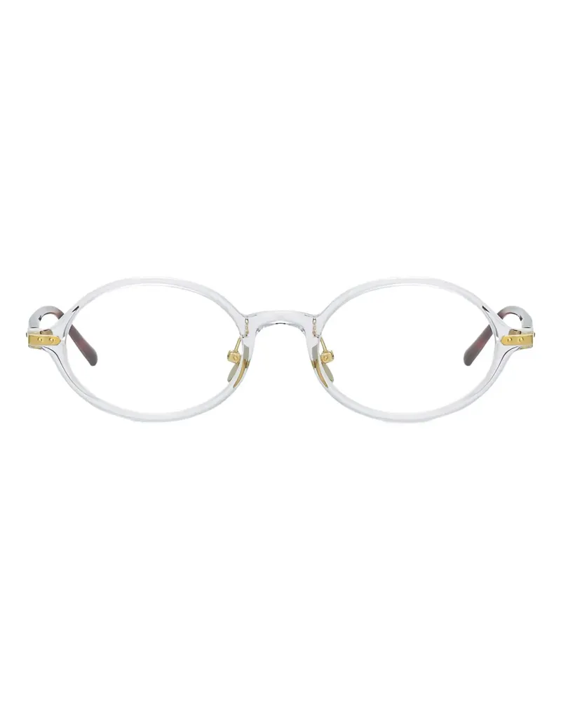 Linda Farrow Linear Eaves Brille - Weiß Weiß