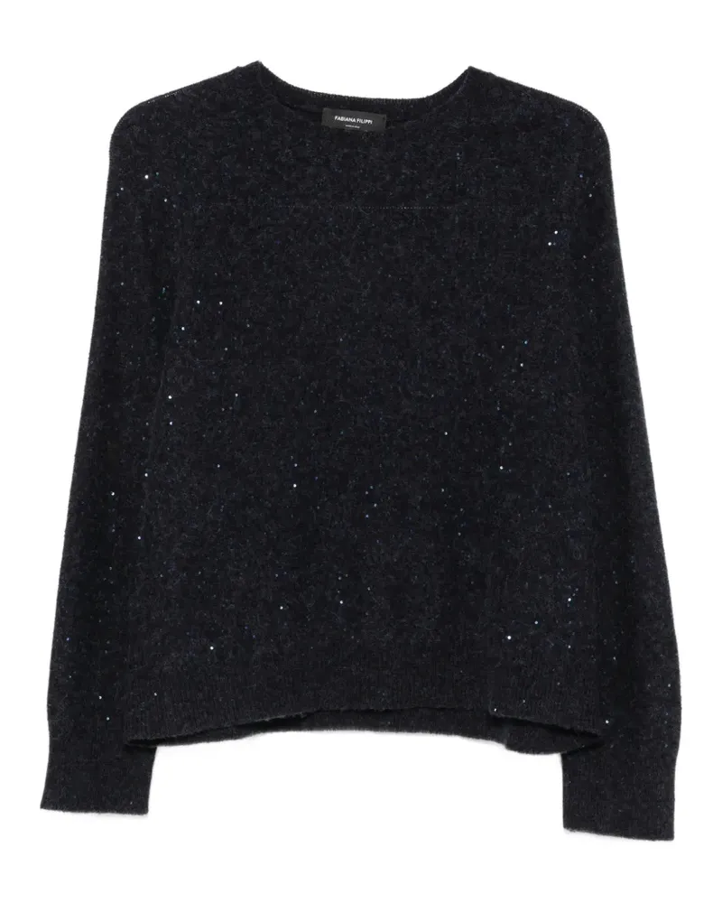 Fabiana Filippi Pullover mit Pailletten - Blau Blau