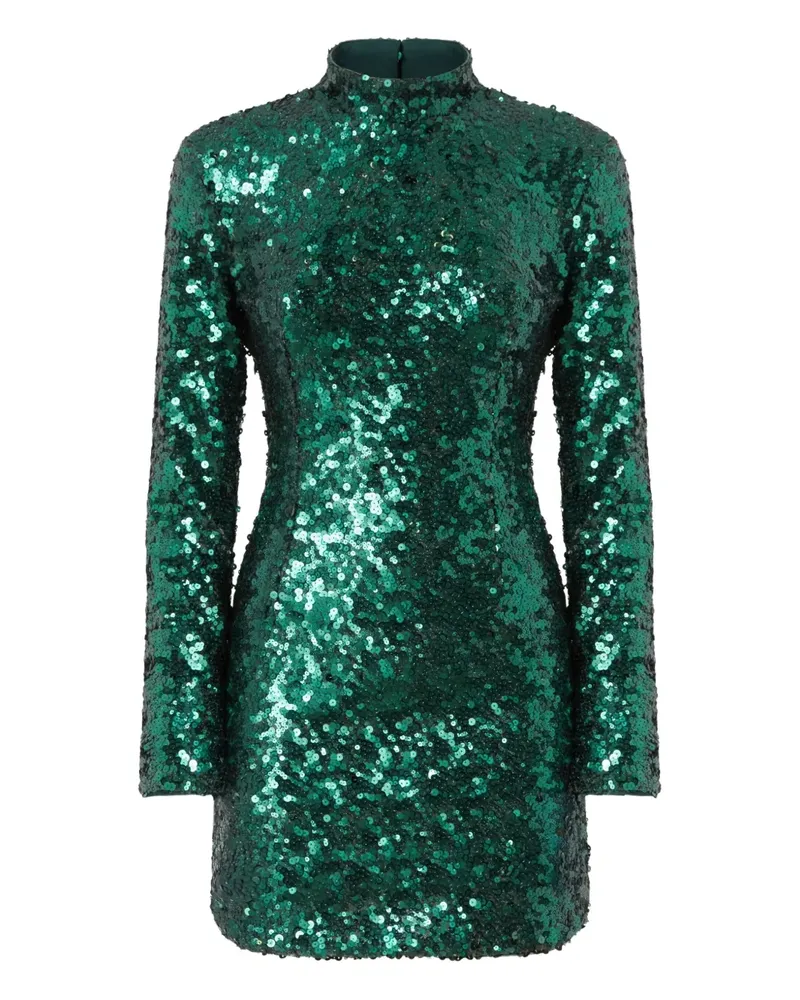 Pinko Minikleid mit Pailletten - Grün Grün