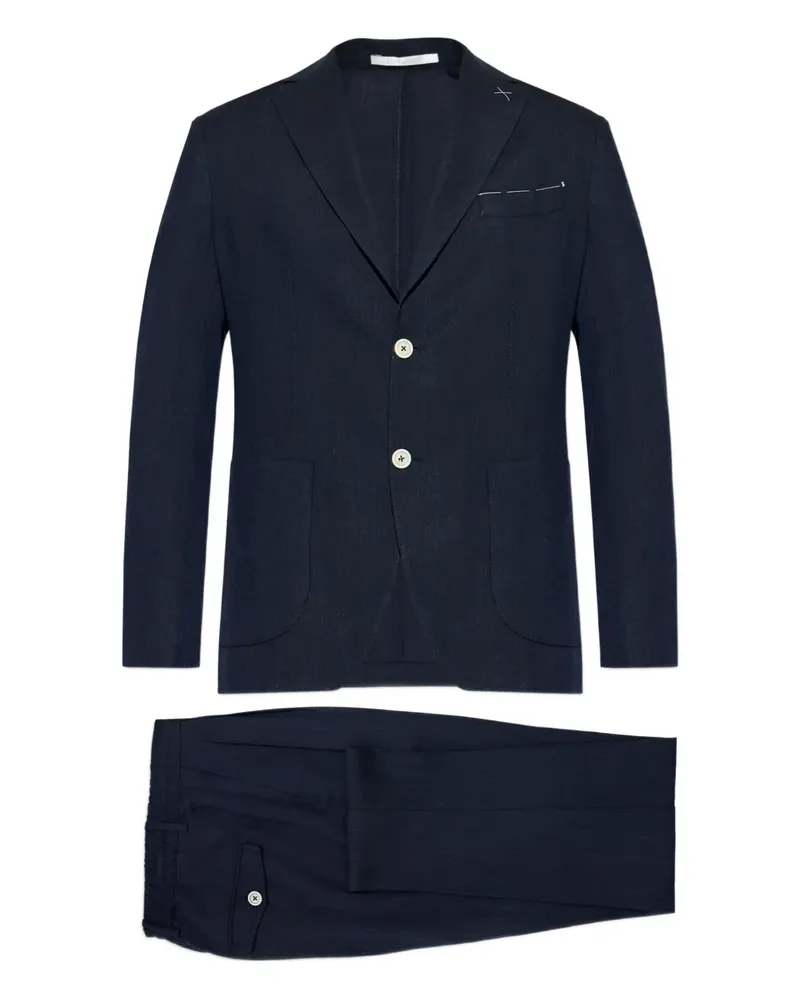 Eleventy buttoned blue suit - Blau Blau