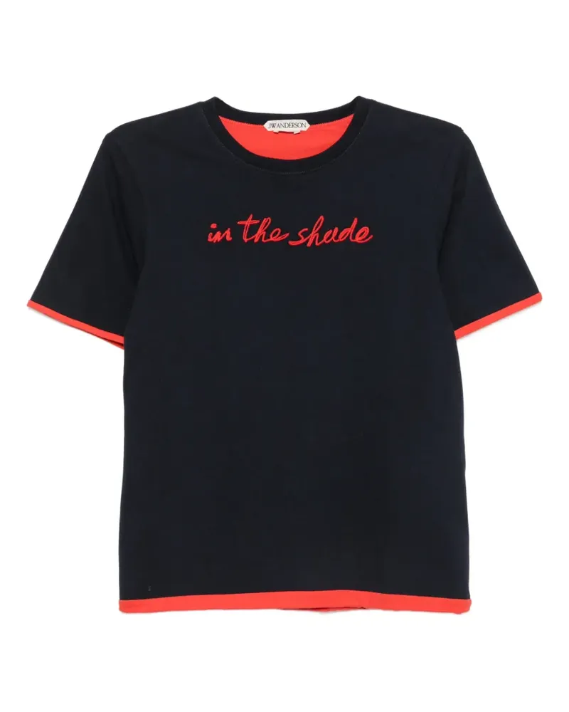 J.W.Anderson T-Shirt mit Stickerei - Blau Blau