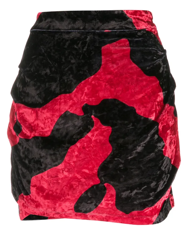Marcelo Burlon | County of Milan Drapierter Minirock - Schwarz Schwarz
