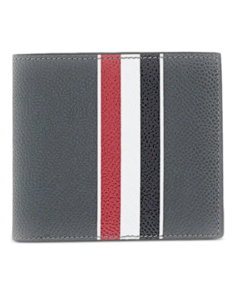 Thom Browne pebble-texture bi-fold wallet - Grau Grau