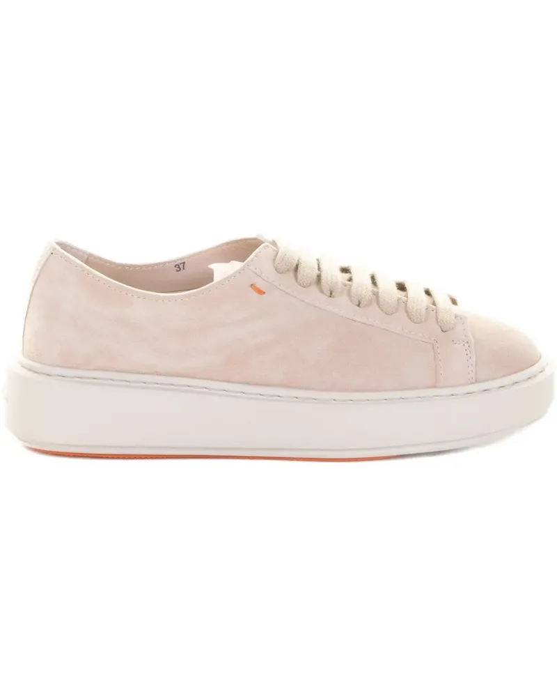 Santoni lace-up sneakers - Nude Nude