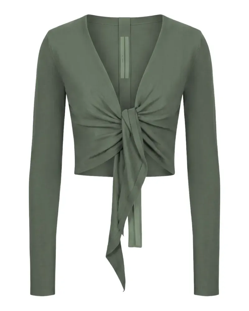 Rick Owens cropped wrap cardigan - Grün Grün