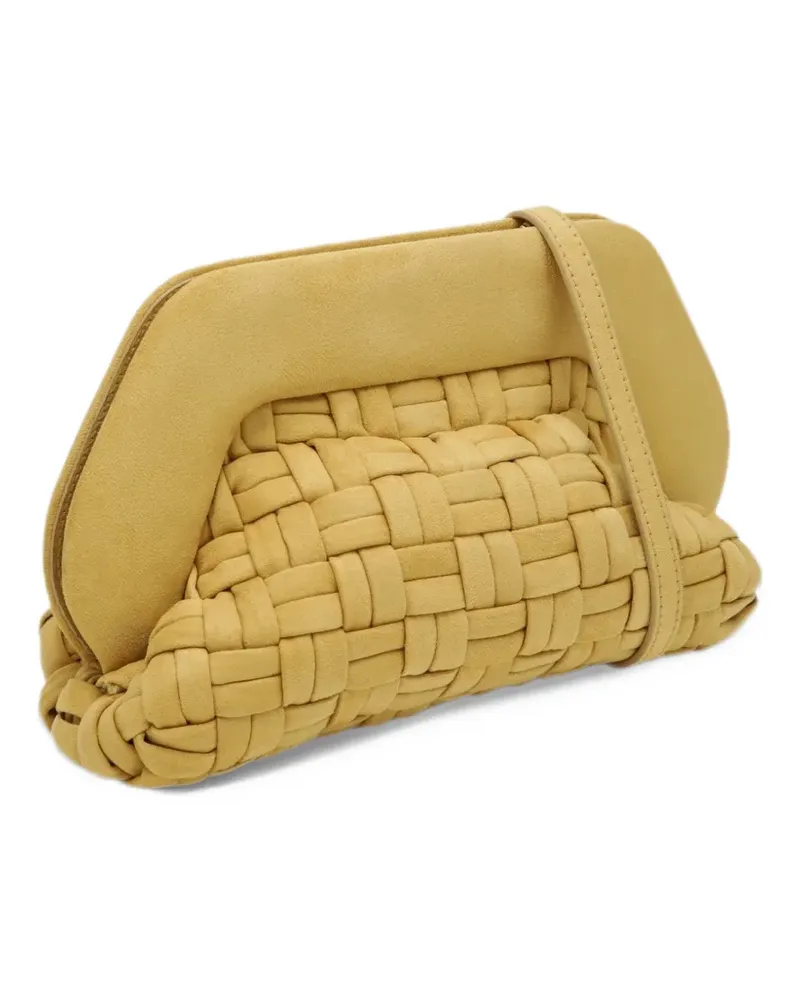 THEMOIRÈ Bios woven clutch bag - Gelb Gelb