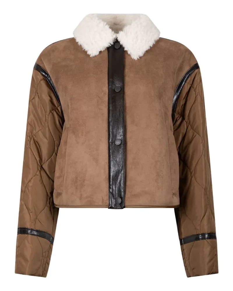 Max Mara Gesteppte Jacke - Braun Braun