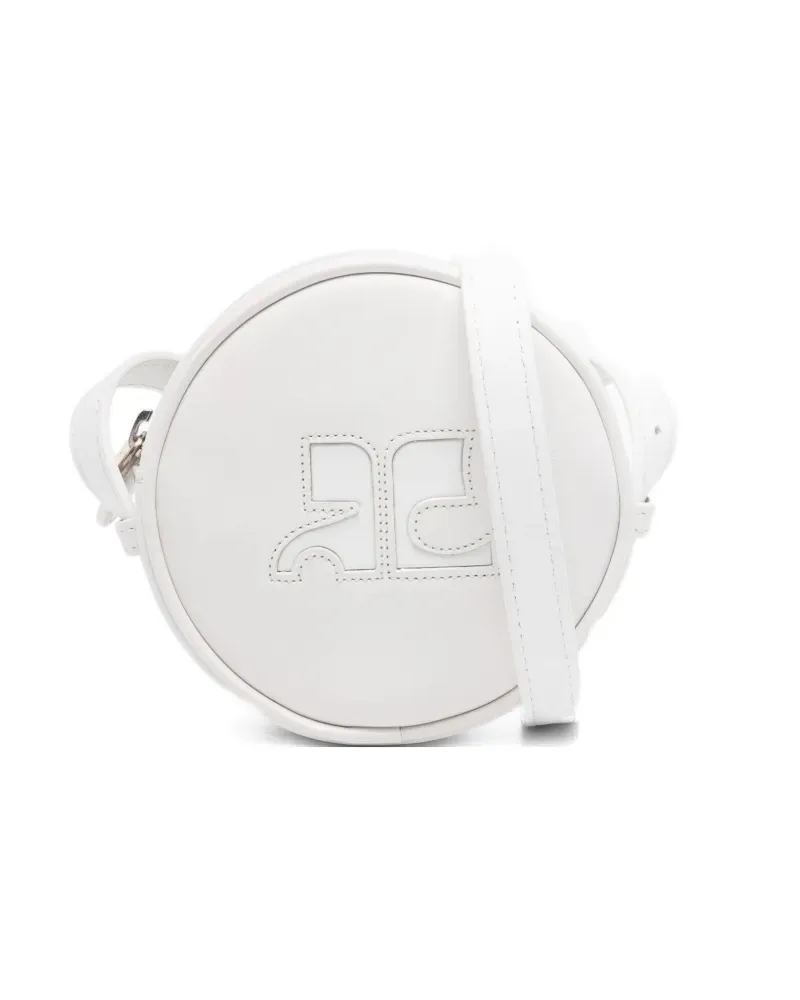Courrèges Shopper mit Logo-Prägung - Weiß Weiß