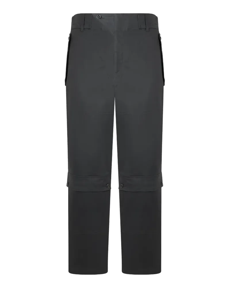 Moschino Gerade Hose mit Einsätzen - Grau Grau