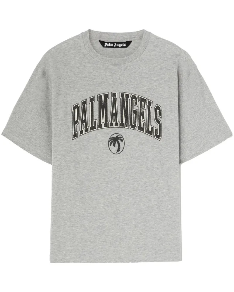 Palm Angels College Palm T-Shirt - Grau Grau