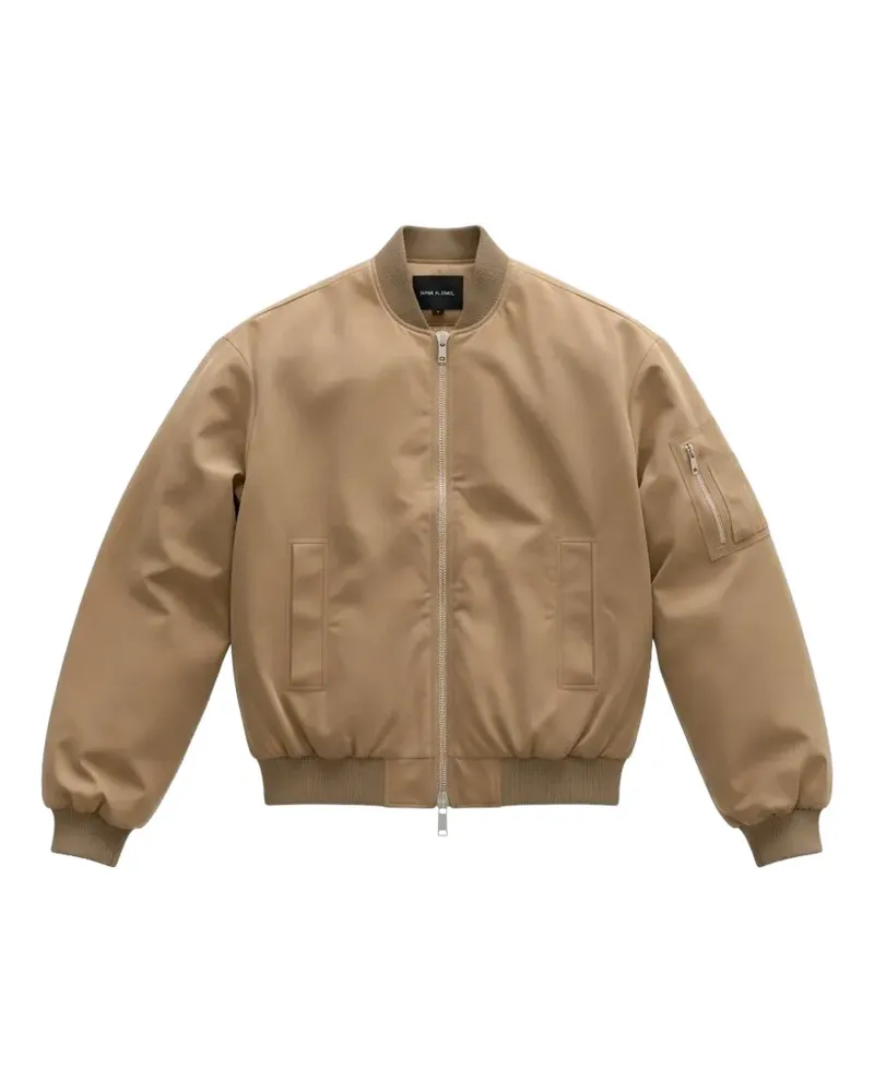 Black Label zip-up bomber jacket - Nude Nude