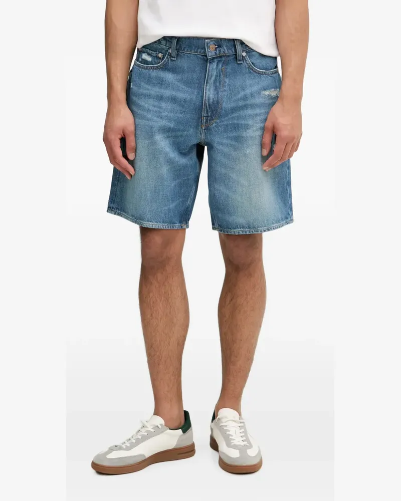 Guess distressed denim shorts - Blau Blau