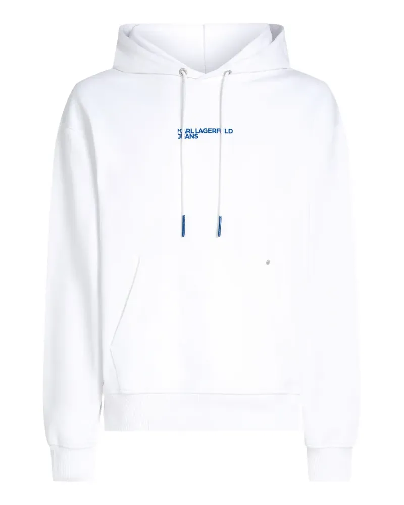 Karl Lagerfeld Hoodie mit grafischem Print - Weiß Weiß
