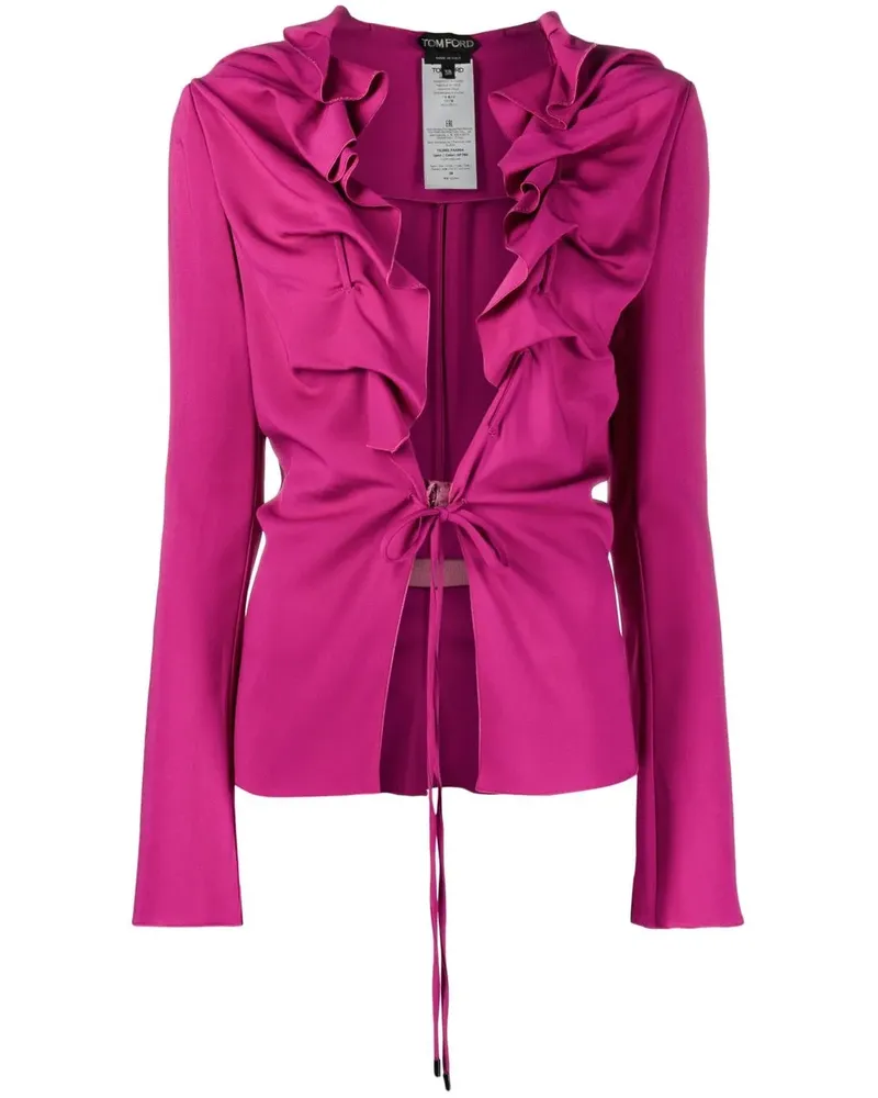 Tom Ford Oberteil mit Schnürung - Rosa Rosa