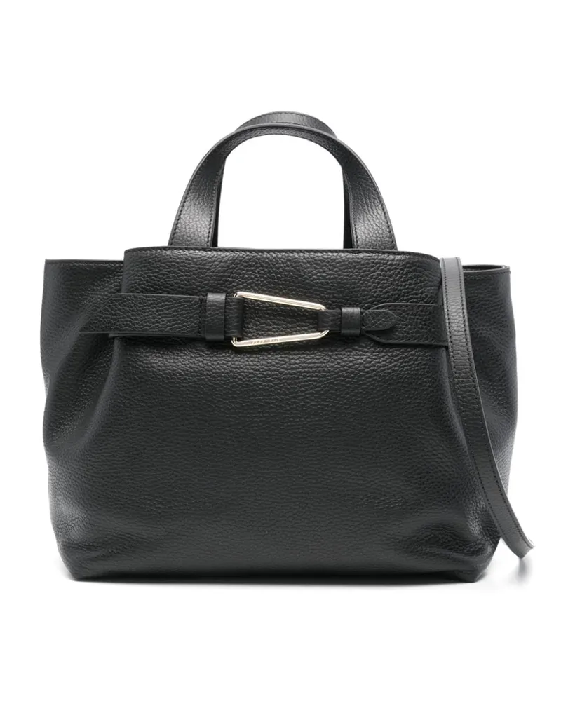 Coccinelle Tote Bag mit gefaltetem Detail - Schwarz Schwarz