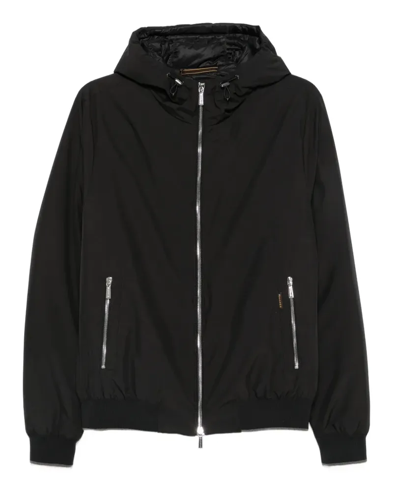 MOORER Oniro hooded jacket - Schwarz Schwarz