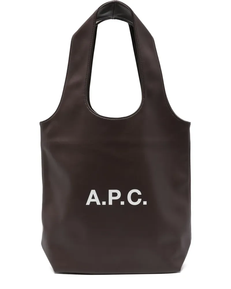 A.P.C. Kleine Ninon Tote Bag - Braun Braun