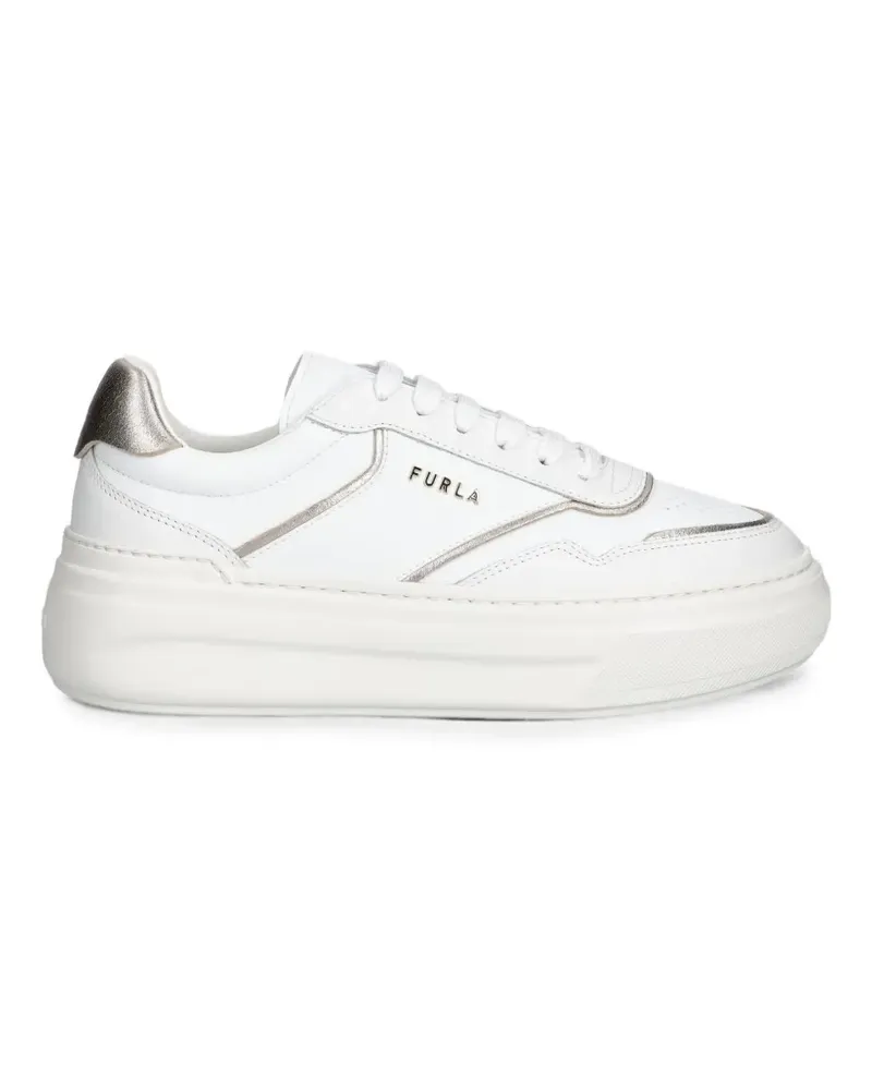 Furla leather sneakers - Weiß Weiß