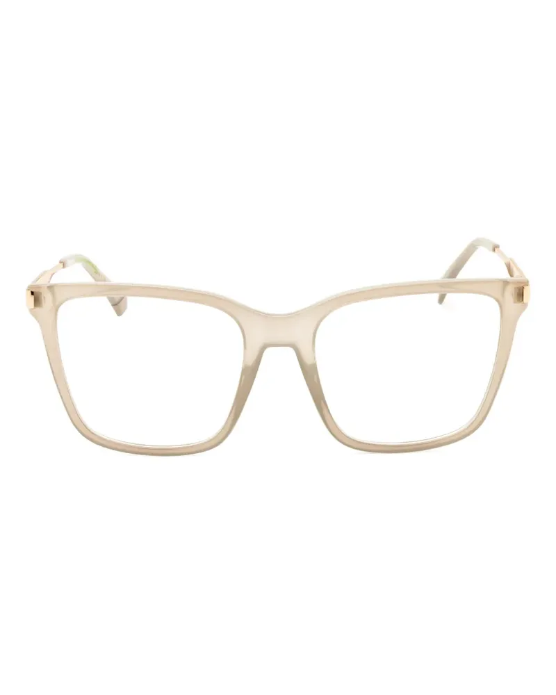 Polaroid square-frame glasses - Nude Nude