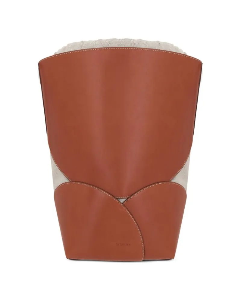 Jil Sander Abgerundete Schultertasche - Braun Braun