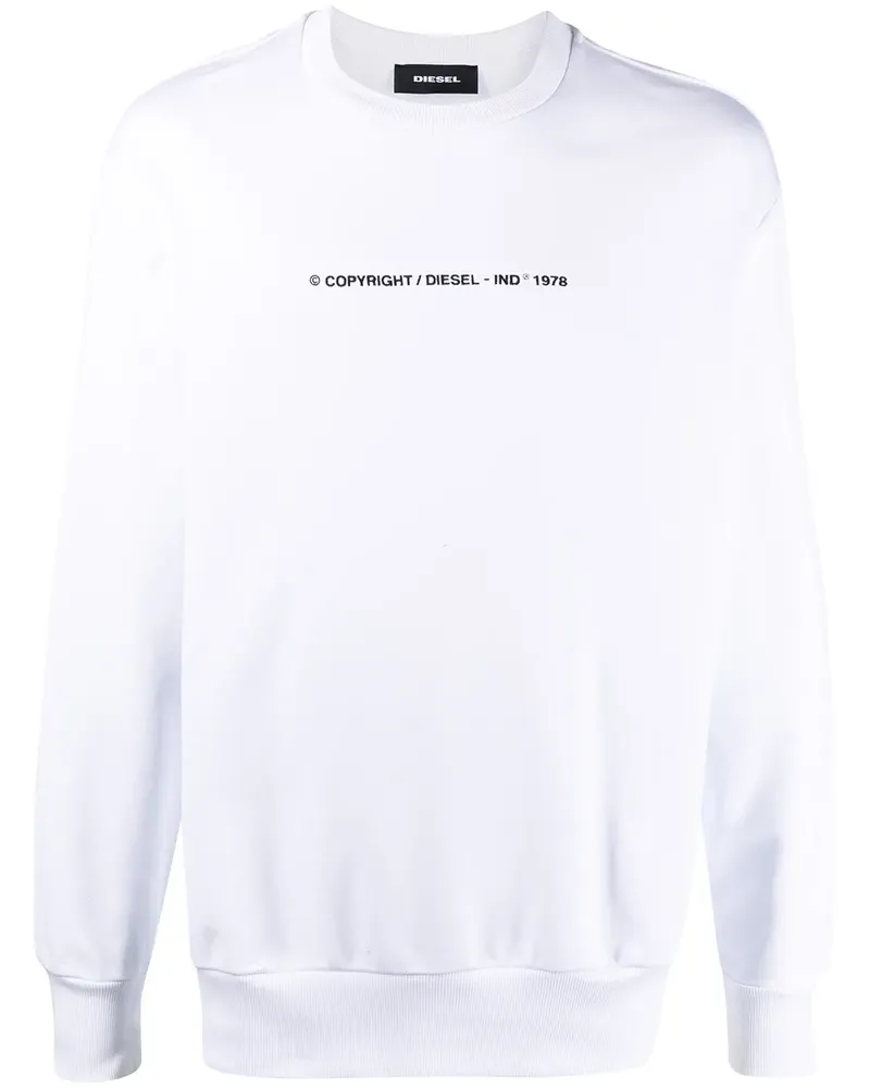Diesel S-BIAY-COPY Sweatshirt - Weiß Weiß