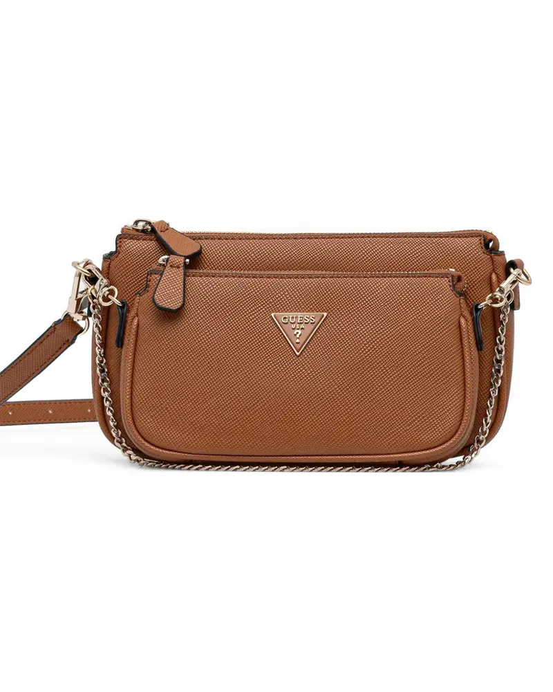 Guess Mini Noelle Umhängetasche mit Logo - Braun Braun