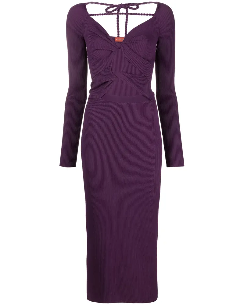 Altuzarra Maxikleid mit Cut-Outs - Violett Violett