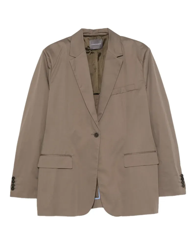 Lorena Antoniazzi single-breasted notched-lapels blazer - Nude Nude