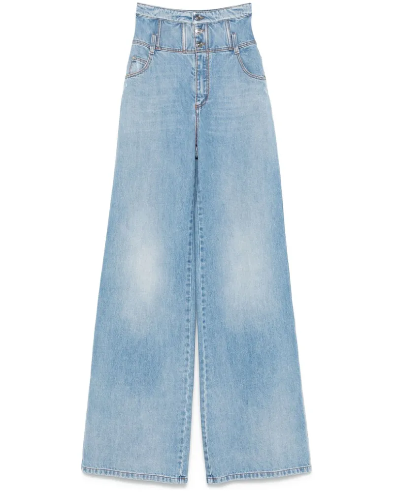 Ermanno Scervino Jeans mit hohem Bund - Blau Blau