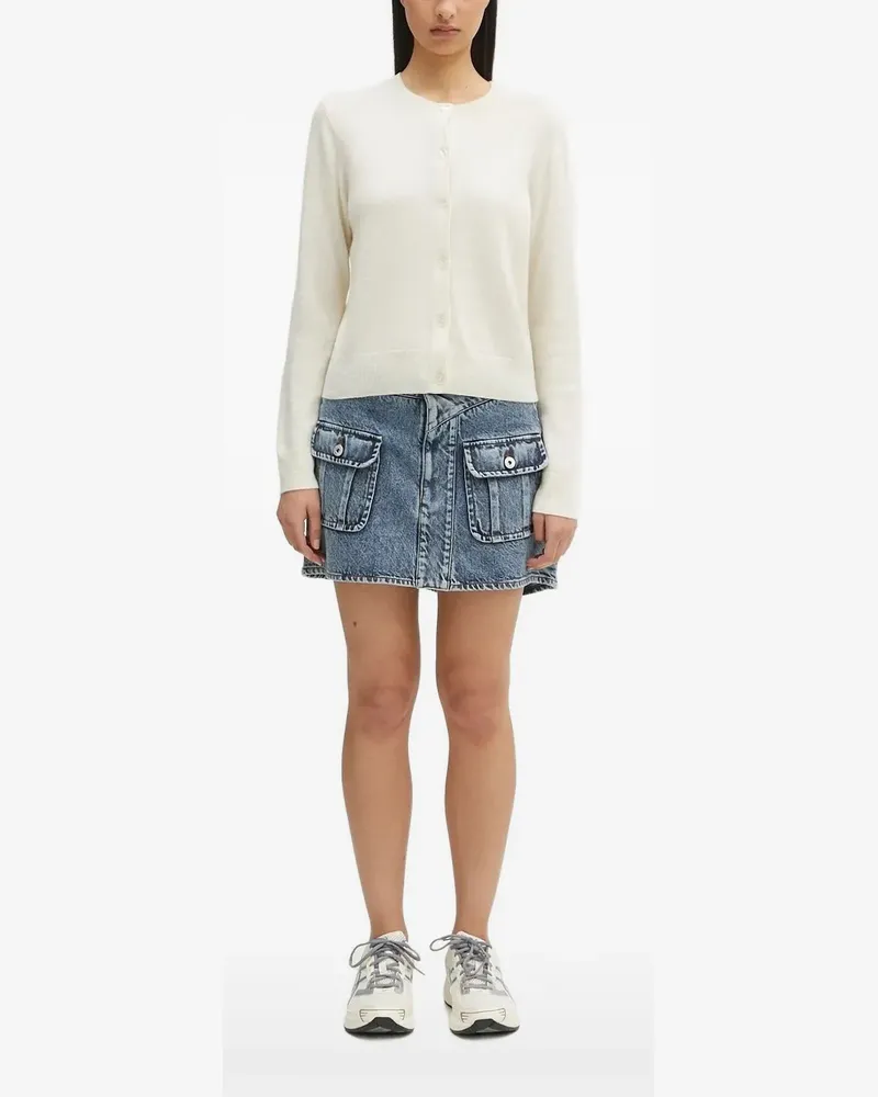 Samsøe & Samsøe Saboston Kaschmircardigan mit Knopfleiste - Weiß Weiß