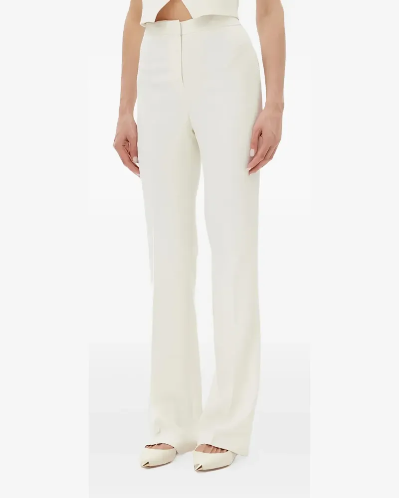 Pinko Gerade High-Waist-Hose - Weiß Weiß
