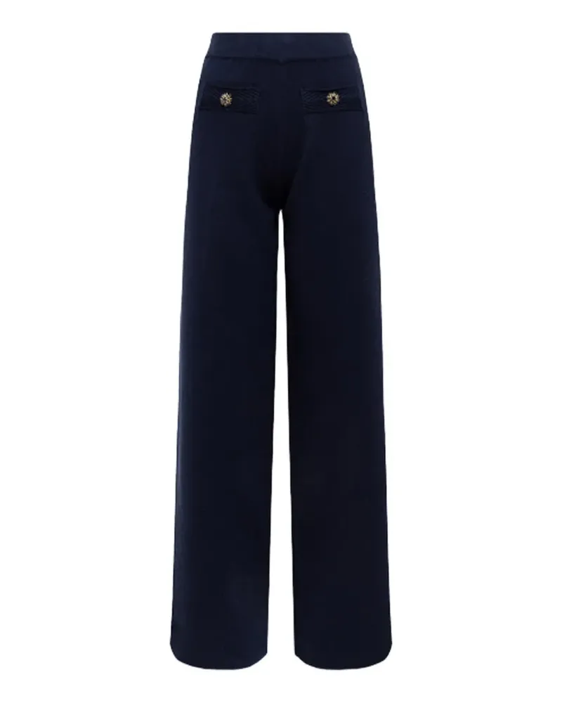 Blumarine embellished trousers - Blau Blau