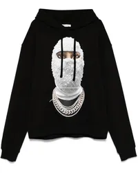 IH NOM UH NIT Hoodie mit Future Mask-Print Schwarz