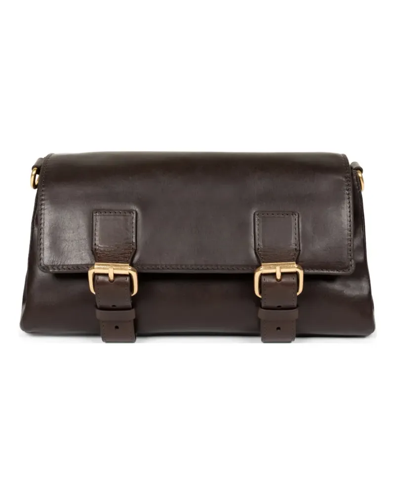 Dries van Noten Schultertasche mit Schnalle - Braun Braun