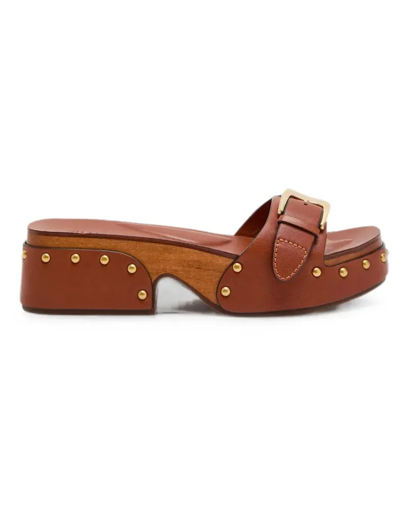 Zimmermann Alight studded buckle-strap sandals - Braun Braun